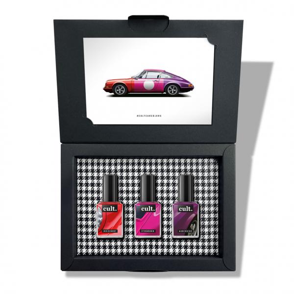 cult. CAR COLORS Nagellack "Rush Hour" 3er Geschenkset