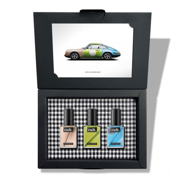 cult. CAR COLORS Nagellack "Highway Girl" 3er Geschenkset