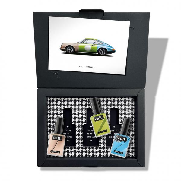 cult. CAR COLORS Nagellack "Highway Girl" 3er Geschenkset