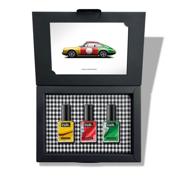 cult. CAR COLORS Nagellack "Traffic Lights" 3er Geschenkset